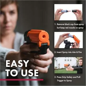 SABRE Aim and Fire Pepper Gel with Grip & Trigger System