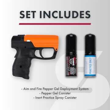 SABRE Aim and Fire Pepper Gel with Grip & Trigger System
