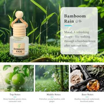 Car Air Freshener Oil Diffuser with Long Lasting Scents