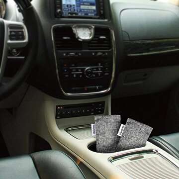 Marsheepy 24 Pack Activated Bamboo Charcoal Bags for Car Closet Shoe Home Basement Litter Box Cigarette Smoke Gym Bag (24 Packs×50g)