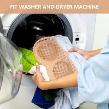 EASYSLWC Silicone Lingerie Bags for Washing Delicates Laundry Bag, Bra Washing Bags for Laundry, Bra Washing Bag Dryer Bra Protector for Women Laundry Storage A-36D(Airport)