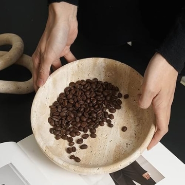 SAIDKOCC Handcrafted Marble Decorative Dish for Home