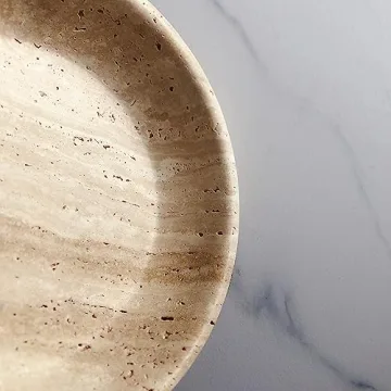 SAIDKOCC Handcrafted Marble Decorative Dish for Home