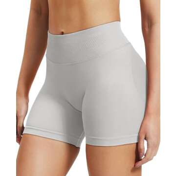 VOYJOY Women Workout Impact Shorts 3.6"/ 4.5"/ 6" Scrunch Butt Lifting Gym Seamless Booty Biker Shorts