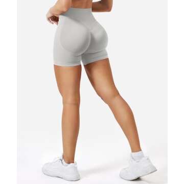 VOYJOY Women Workout Impact Shorts 3.6"/ 4.5"/ 6" Scrunch Butt Lifting Gym Seamless Booty Biker Shorts