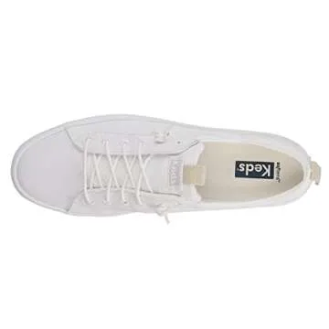 Keds Kickback Slip-On Womens Canvas Sneakers in White