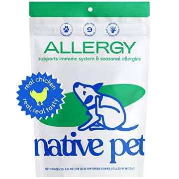 Native Pet Dog Allergy Chews - Natural Skin Relief - Probiotics for Dogs