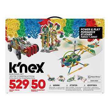 K’NEX Imagine: Power and Play Motorized Building Set – 529 Pieces, STEM Learning Creative Constr...