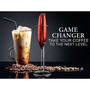 Zulay Executive Series Ultra Premium Gift Milk Frother For Coffee with Deluxe, Radiant Finish - Coff...