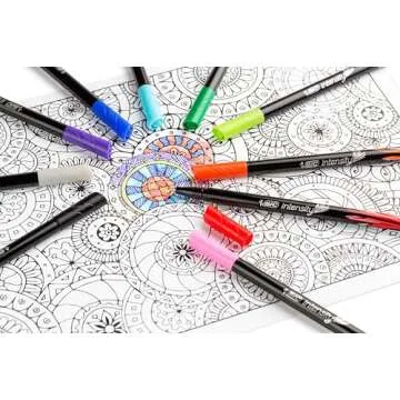 BIC Intensity Fineliner Marker Pens, Fine Point (0.4 mm), Assorted Colors (Colors May Vary), 10-Count