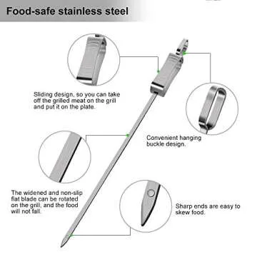 Heavy-Duty BBQ Skewers for Delicious Kabobs