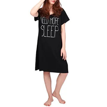 HDE Women’s Cotton Sleepwear Nightgown S-5X for Comfort