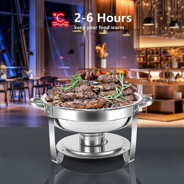5 QT Stainless Steel Chafing Dish Buffet Set for Catering