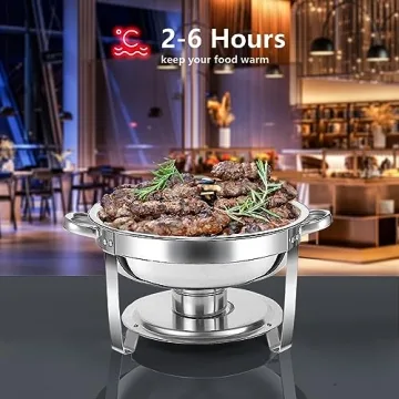 5 QT Stainless Steel Chafing Dish Buffet Set for Catering