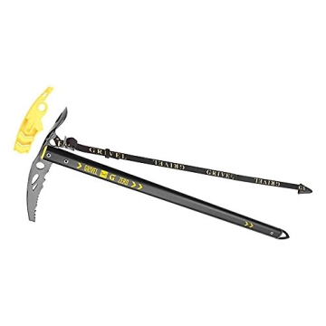 Lightweight Grivel GZERO Ice Axe 66 for Classical Alpinism, Black