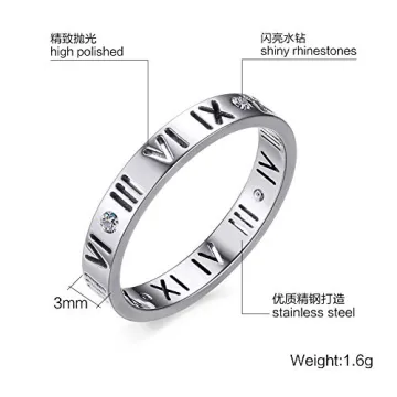 VNOX Women's Stainless Steel Ring - Elegant & Durable