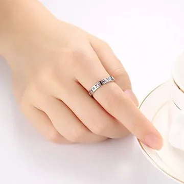 VNOX Women's Stainless Steel Ring - Elegant & Durable