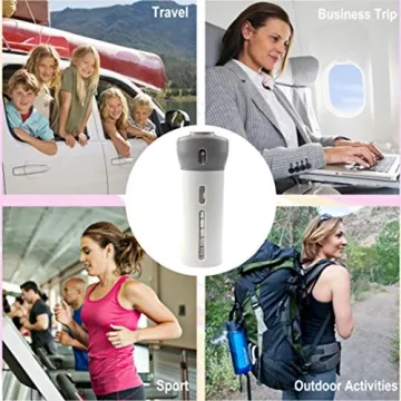 CHIVENIDO 4-in-1 Leakproof Travel Dispenser Pink+Gray