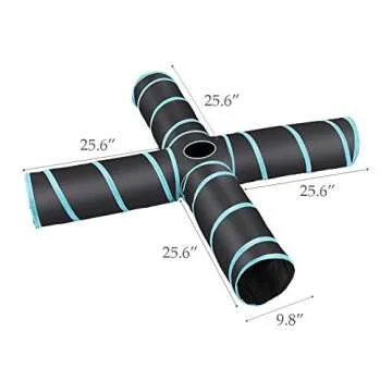 Durable CO-Z 4 Way Cat Tunnel for Playful Pets