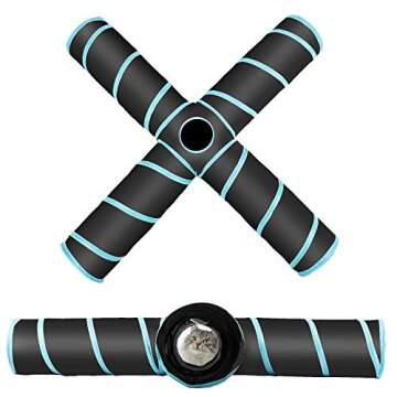 Durable CO-Z 4 Way Cat Tunnel for Playful Pets