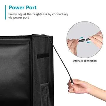 Neewer Bi-Color Dimmable 3000K-6500K Photo Studio Light Box 20 Inches Shooting Light Tent Foldable Portable Professional Booth Table Top Photography Lighting Kit 160 LED Lights 4 Color Backdrops