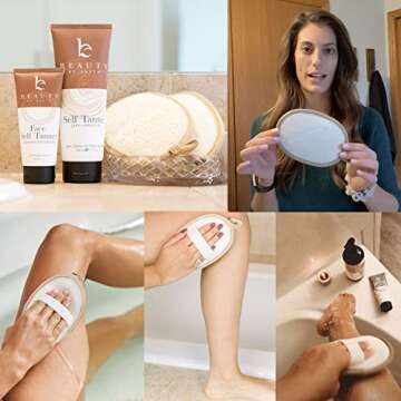 Exfoliating Loofah Scrubbers - Natural Body Care Sponges