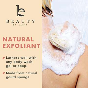 Exfoliating Loofah Scrubbers - Natural Body Care Sponges