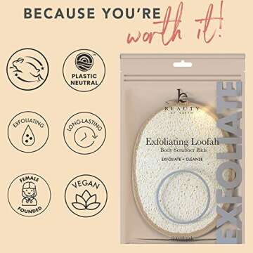 Exfoliating Loofah Scrubbers - Natural Body Care Sponges