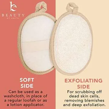 Exfoliating Loofah Scrubbers - Natural Body Care Sponges