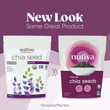 Nutiva Organic Chia Seeds - Nutrient-Dense Superfood