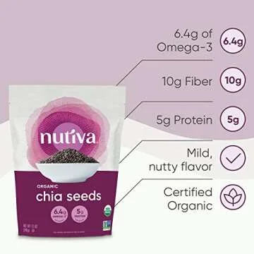 Nutiva Organic Chia Seeds - Nutrient-Dense Superfood