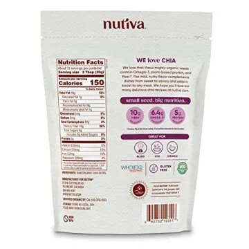 Nutiva Organic Chia Seeds - Nutrient-Dense Superfood