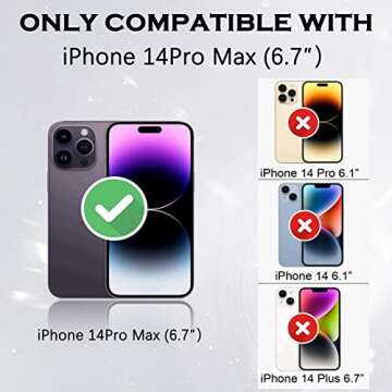 YINLAI Cute Curly Wave Frame Case for iPhone 14 Pro Max