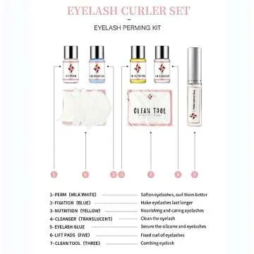TUBeauty Eyelash Perming Full Kit, Upgraded Professional Eyelash Perming Eye Lashes Extension Perming Kit Nutritious Eyelashes Curling Lash Lift ICONSIGN (Glue Upgraded Version)