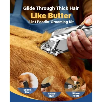 Oneisall Dog Grooming Kit for Heavy Thick Hair & Coats