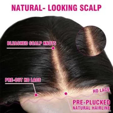 Eooma Glueless 200% Density Human Hair Wig for Women