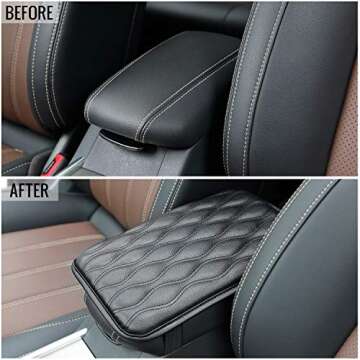 SEVEN SPARTA Universal Center Console Cover for Most Vehicle, SUV, Truck, Car, Waterproof Armrest Pa...
