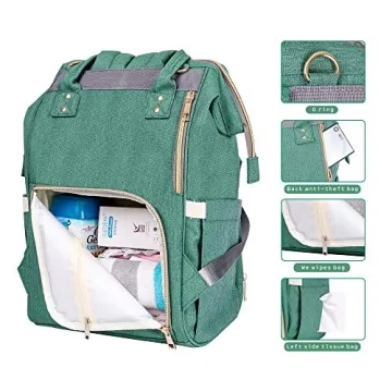 Stylish Diaper Backpack with Large Capacity and Insulation