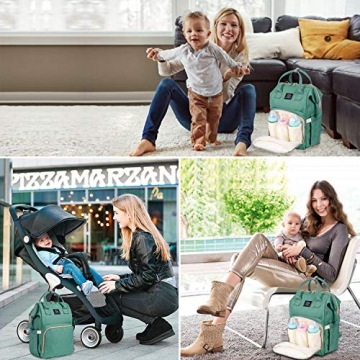 Stylish Diaper Backpack with Large Capacity and Insulation