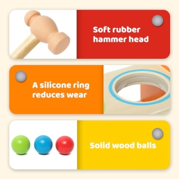 Hape Pound Tap Bench Wooden Musical Toy for Toddlers