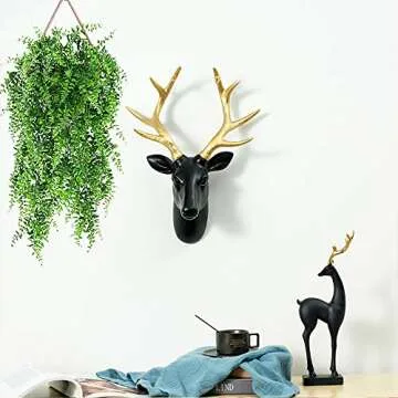 Hukidoy Hanging Ivy Decor - Lifelike Artificial Fern Greenery