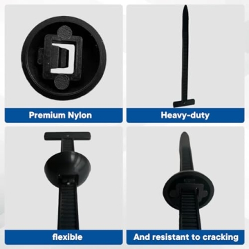 100Pcs Universal Automotive Nylon Cable Tie Fastener Kit