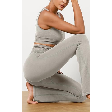 ODODOS Seamless Flare Leggings Comfortable Stylish Fit