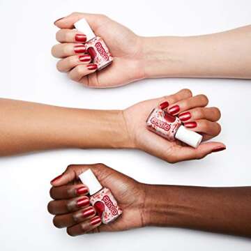 essie Valentine’s Day nail polish Surprise & Delight metallic finish