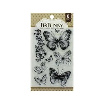 Bo Bunny Butterfly Kisses Stamps for Creative Crafting