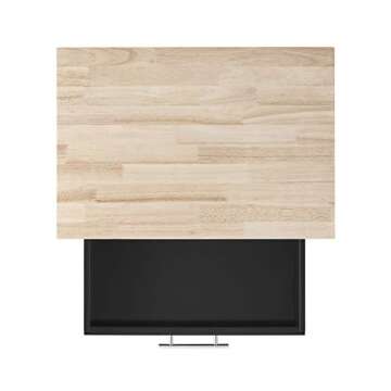 Linon Pascal Kitchen Cart with Wood Top and Wheels