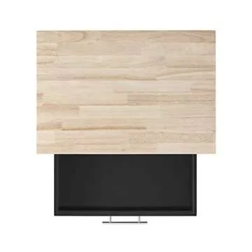 Linon Pascal Kitchen Cart with Wood Top and Wheels