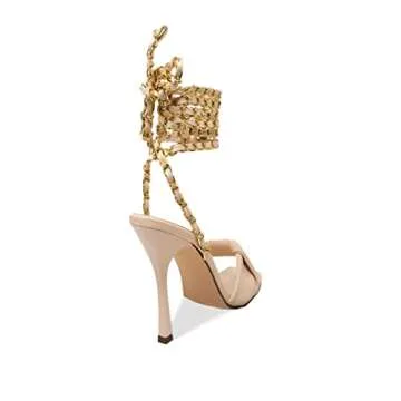 Chic Women's Chain Gladiator High Heels Sandals Online