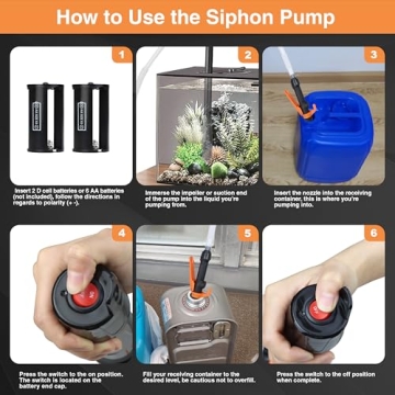 Portable Battery Operated Siphon Pump for Fuels