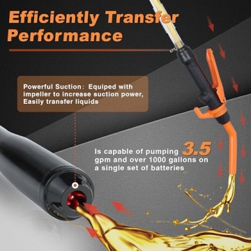 Portable Battery Operated Siphon Pump for Fuels